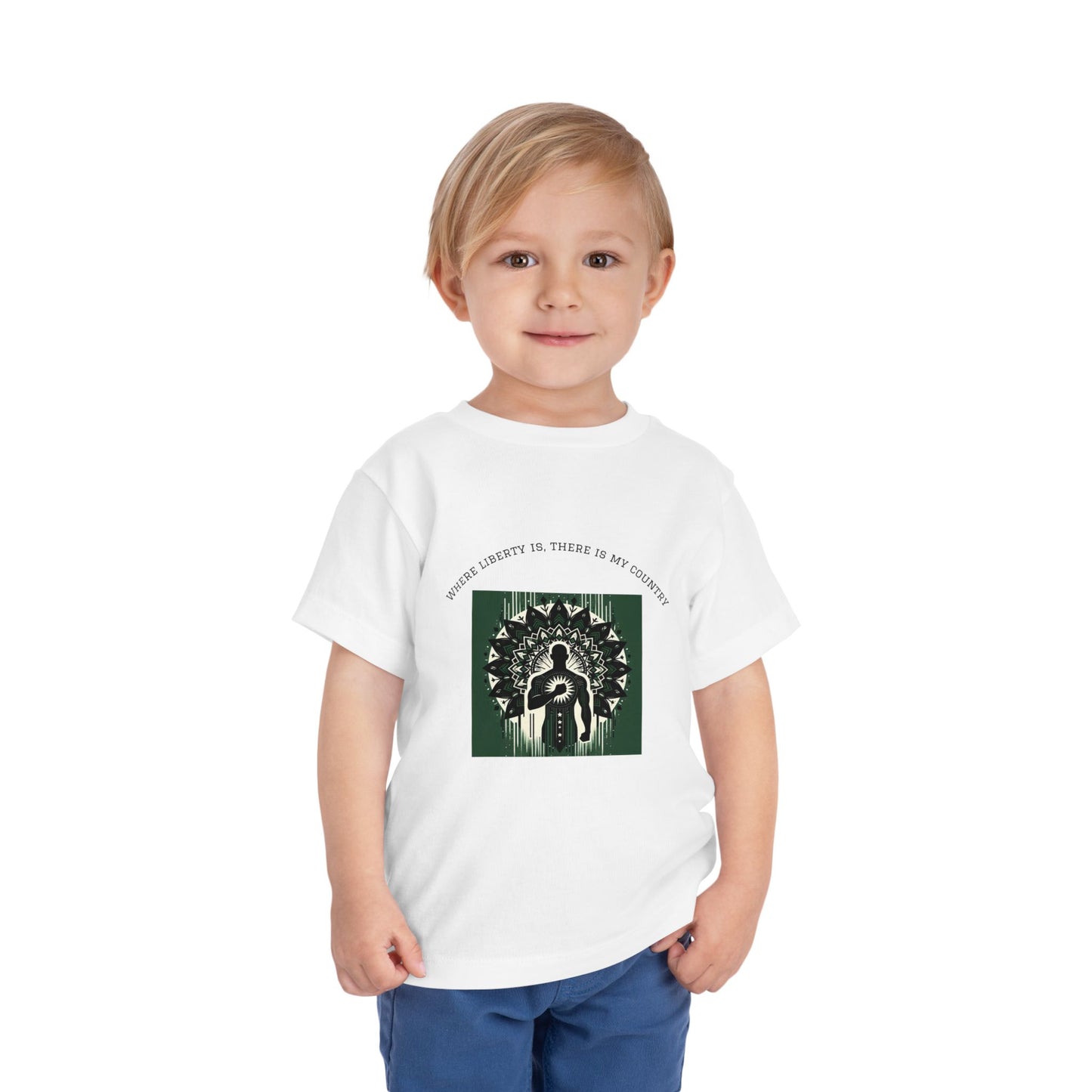 Patriotic Toddler Tee, Cute Kids Patriotic Shirt, Fun 4th of July Gift, Toddler Independence Day Shirt, Citizenship Tee