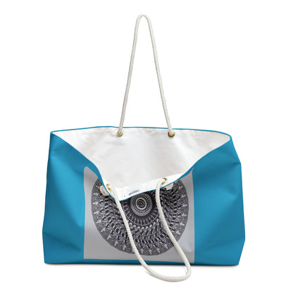 Turquoise Chic Mandala Weekender Bag - Stylish Tote for Travel & Getaways