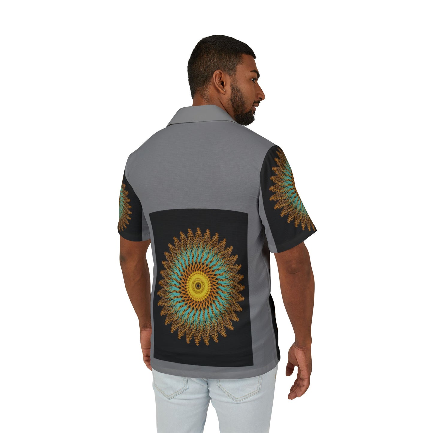 Men's Hawaiian Camp Shirt, Stylish Tropic Shirt, Party Outfit, Summer Wear, Vacation Essential