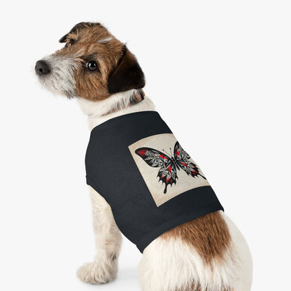 Butterfly Pet Tank Top, Summer Pet Apparel, Cute Dog Shirt, Stylish Cat Tank, Pet Gift for Warm Days, Pet Fashion