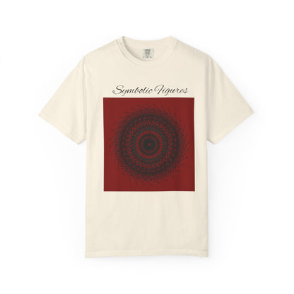 Symbolic Figures Unisex Garment-Dyed T-Shirt - Bohemian Style for Art Lovers
