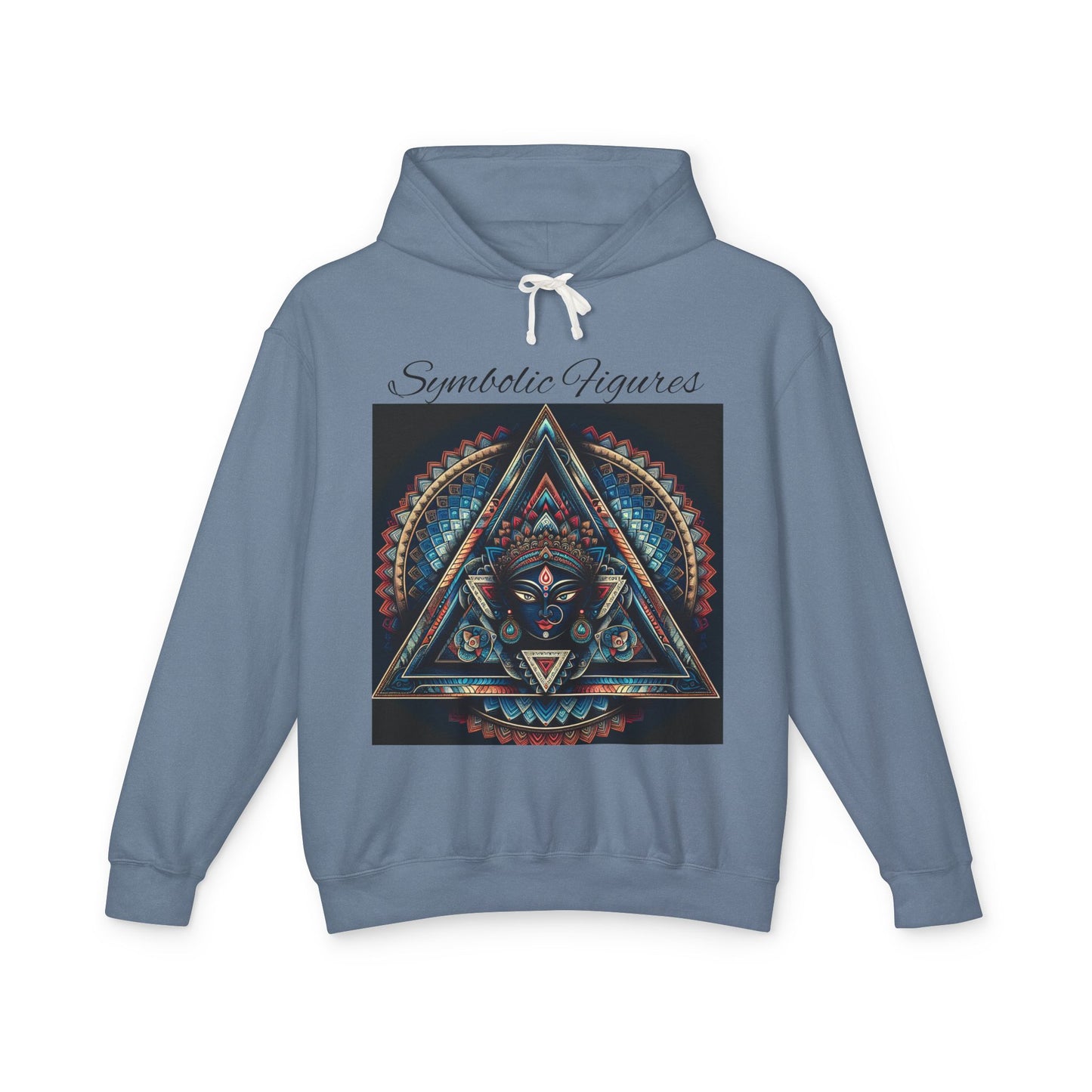 Vibrant Artistic Hoodie, Symbolic Figures Design, Lightweight Sweatshirt for Casual Wear, Unique Gift for Art Lovers, Cozy Unisex Clothing