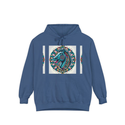 Mustang Design Hoodie, Cozy Unisex Hoodie, Gift for Him/Her, Stylish Casual Wear, Cool Streetwear