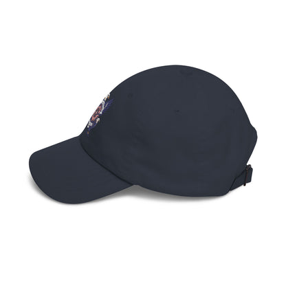 Dad Cap with Retro Eagle Crest Embroidered Patch
