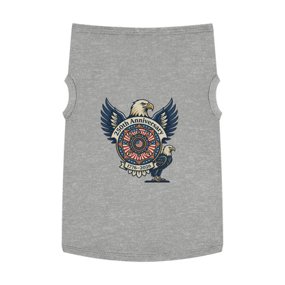 Patriotic 250th Anniversary Pet Tank Top — 1776–2026 Eagle Memorial