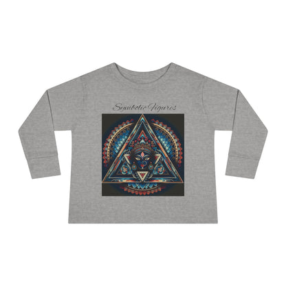 Colorful Toddler Long Sleeve Tee with Abstract Design, Perfect for Playdates, Birthdays, Everyday Wear, Gift for Kids, Cozy and Stylish