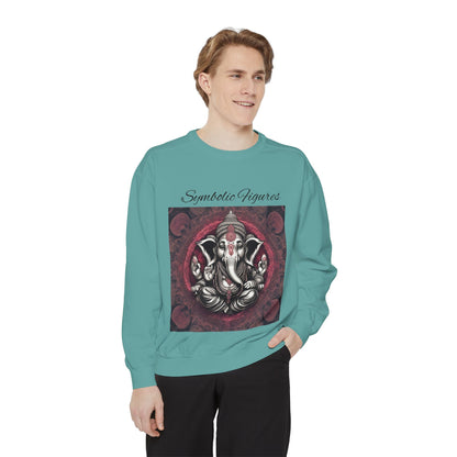 Bohemian-Inspired Unisex Sweatshirt, Trendy Casual Wear, Comfortable Gift, Fashion Layering Piece, Art-Inspired Clothing