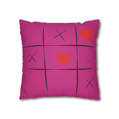 Wild Hearts Don't Break Faux Suede Pillowcase – Boho Decor for Heartfelt Spaces