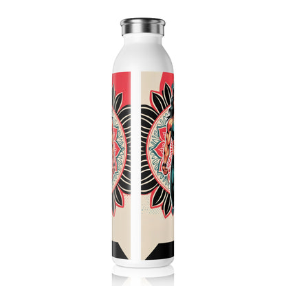 Vibrant Yoga Slim Water Bottle - Artistic Reusable Water Bottle, Eco-friendly Gift, Fitness Hydration, Art-inspired Flask, Colorful [...]