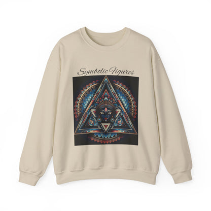 Abstract Art Crewneck Sweatshirt - Boho Style, Unisex Gift, Cozy Fashion, Art Lover Gift, Unique Sweatshirt, Relaxed Aesthetic