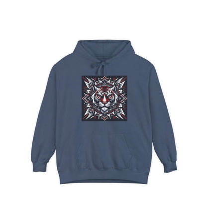 Fearless Tiger Design Hoodie, Cozy Unisex Hoodie, Gift for Him/Her, Stylish Casual Wear, Cool Streetwear