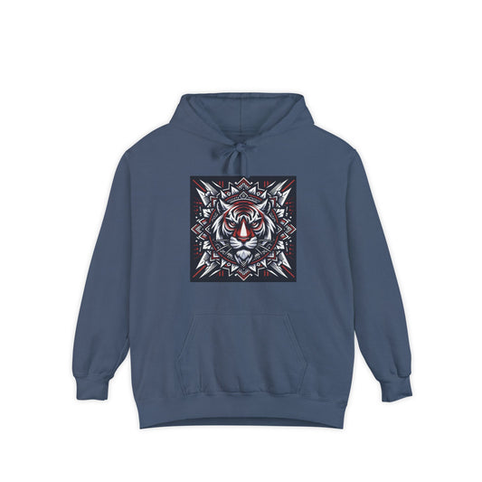 Fearless Tiger Design Hoodie, Cozy Unisex Hoodie, Gift for Him/Her, Stylish Casual Wear, Cool Streetwear