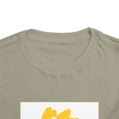 Sunny Leaf Toddler Tee, Cute Kid's Shirt, Summer Outfit, Nature Inspired Tee, Gift for Toddlers, Playtime Clothing, Eco-Friendly Tee