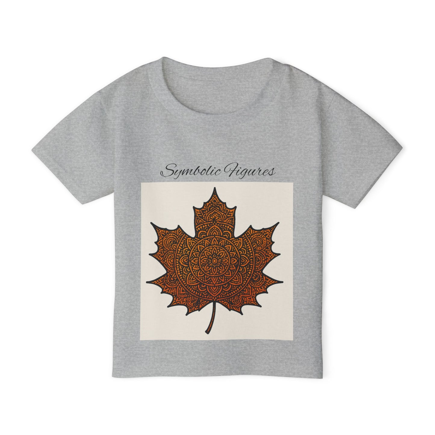 Artistic Maple Leaf Toddler T-shirt, Unique Kids Tee, Nature-Inspired Shirt, Fall Dress-Up, Eco-Friendly Baby Clothes