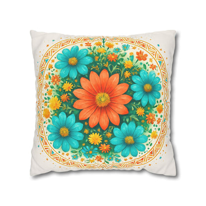 Bohemian Mandala Pillowcase, Home Decor for Meditation, Yoga Gift, Couch Accessory, Cozy Atmosphere, Zen Living Room
