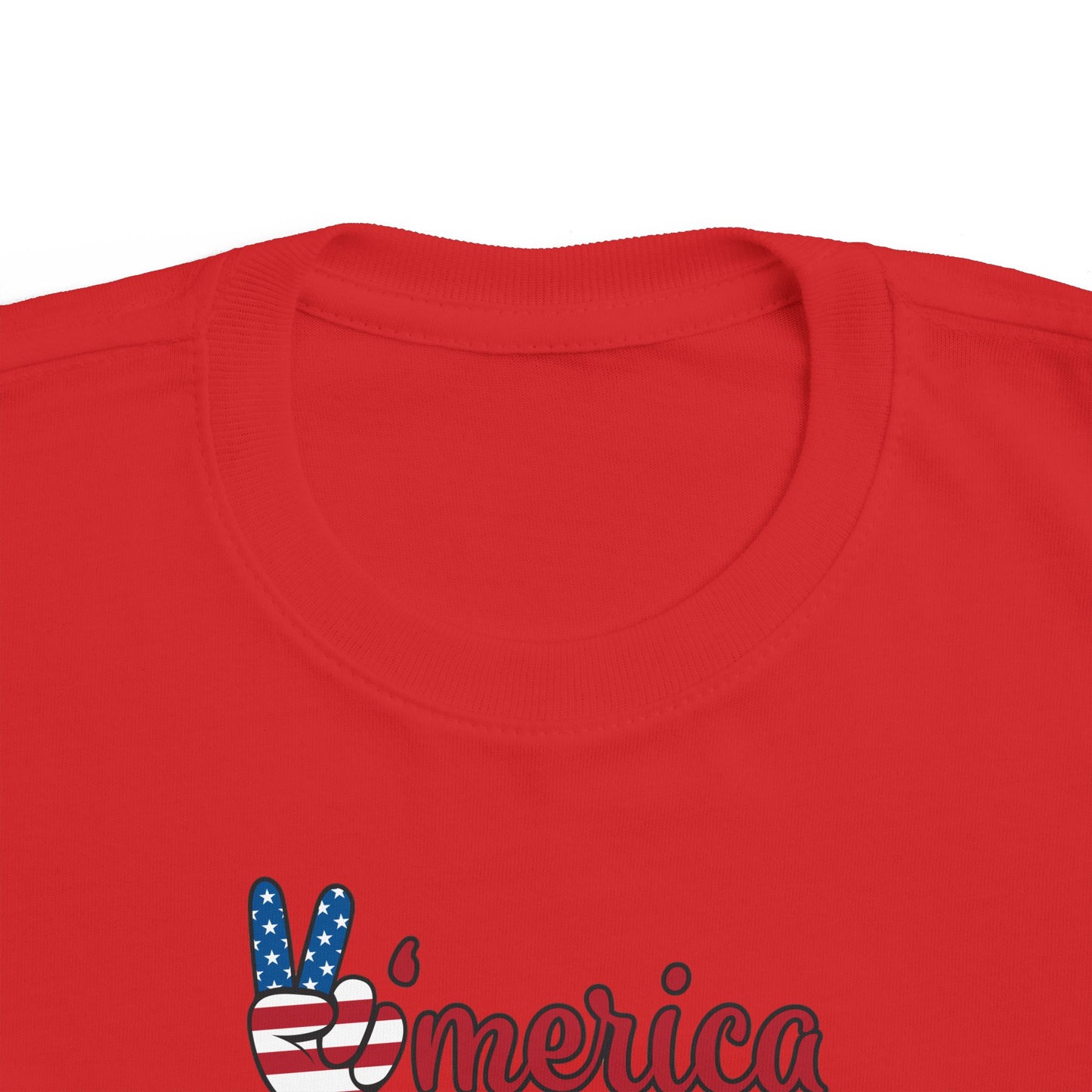 'Merica Bison Toddler Tee — Patriotic 4th of July Baby Shirt