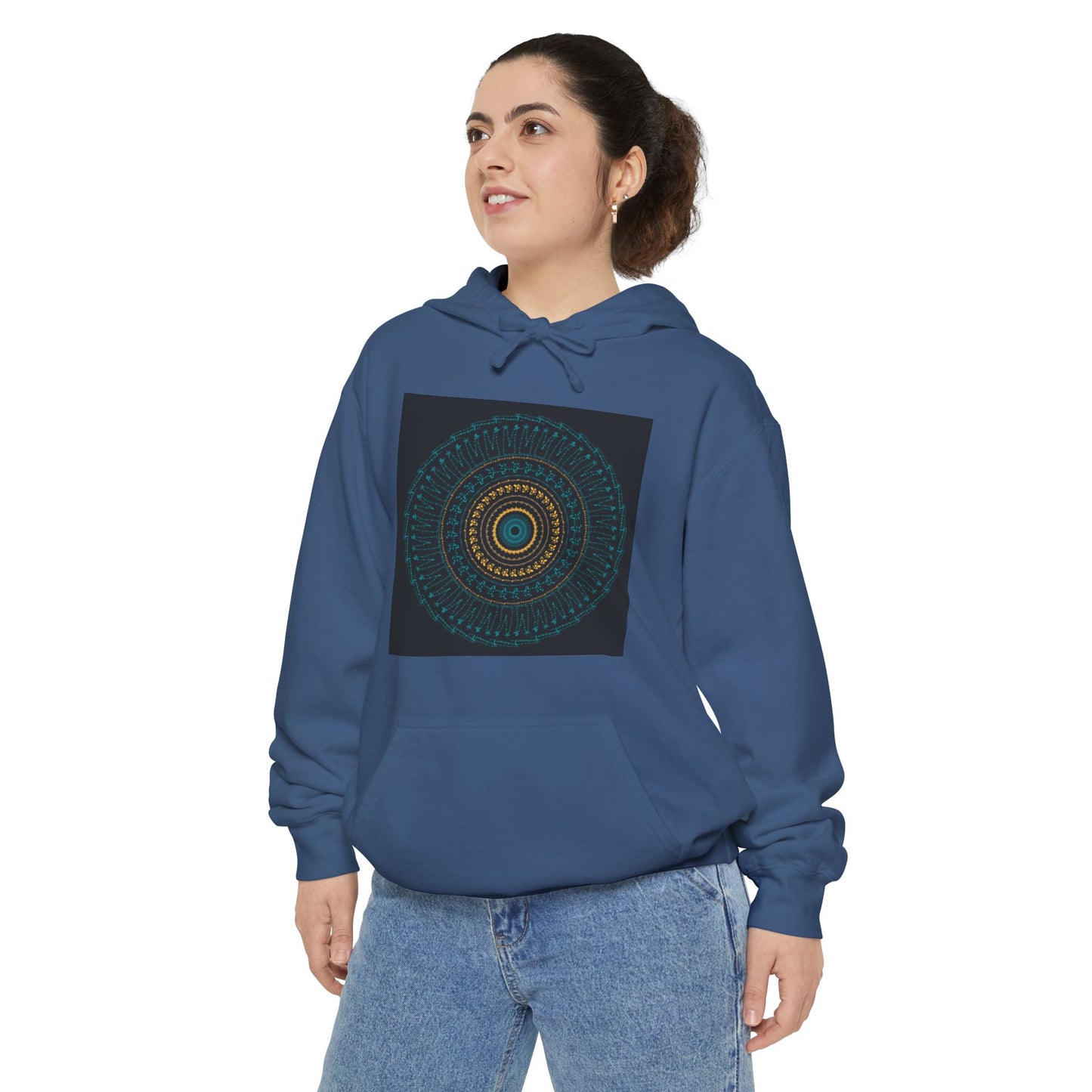 Cosy Unisex Garment-Dyed Hoodie with Unique Red Design | Ideal for Casual Wear, Gift Ideas, Men & Women, Cozy Layering, Fall Fashion