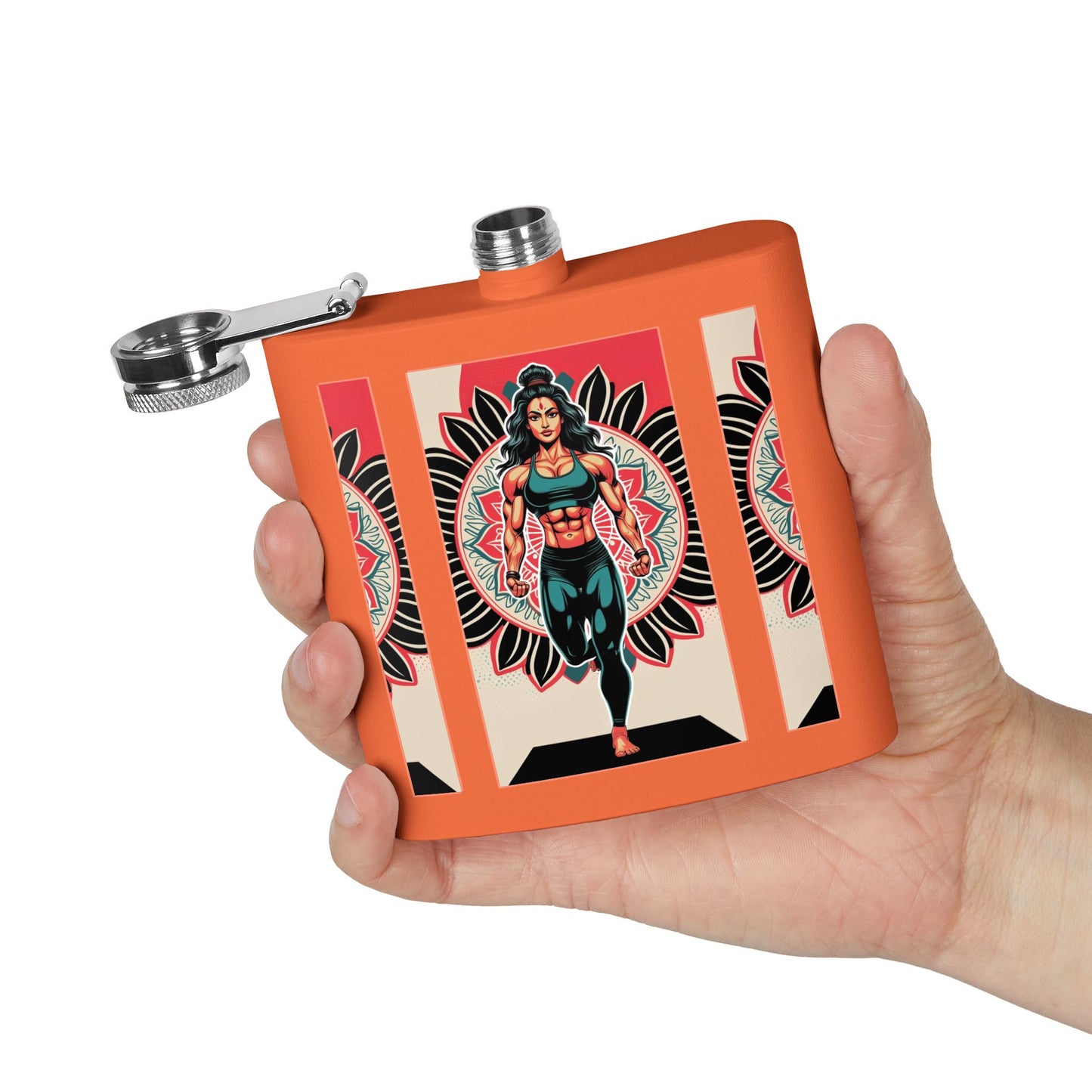 Colorful Yoga Stainless Steel Flask - Perfect for Meditation, Travel, Gifts, Outdoor Adventures, or Celebrations