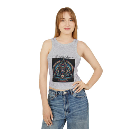Bohemian Spirit Racer Tank Top | Yoga, Festival Wear, Summer Vibes, Comfortable Top, Graphic Tee