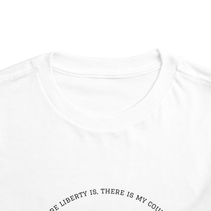 Patriotic Toddler Tee, Cute Kids Patriotic Shirt, Fun 4th of July Gift, Toddler Independence Day Shirt, Citizenship Tee