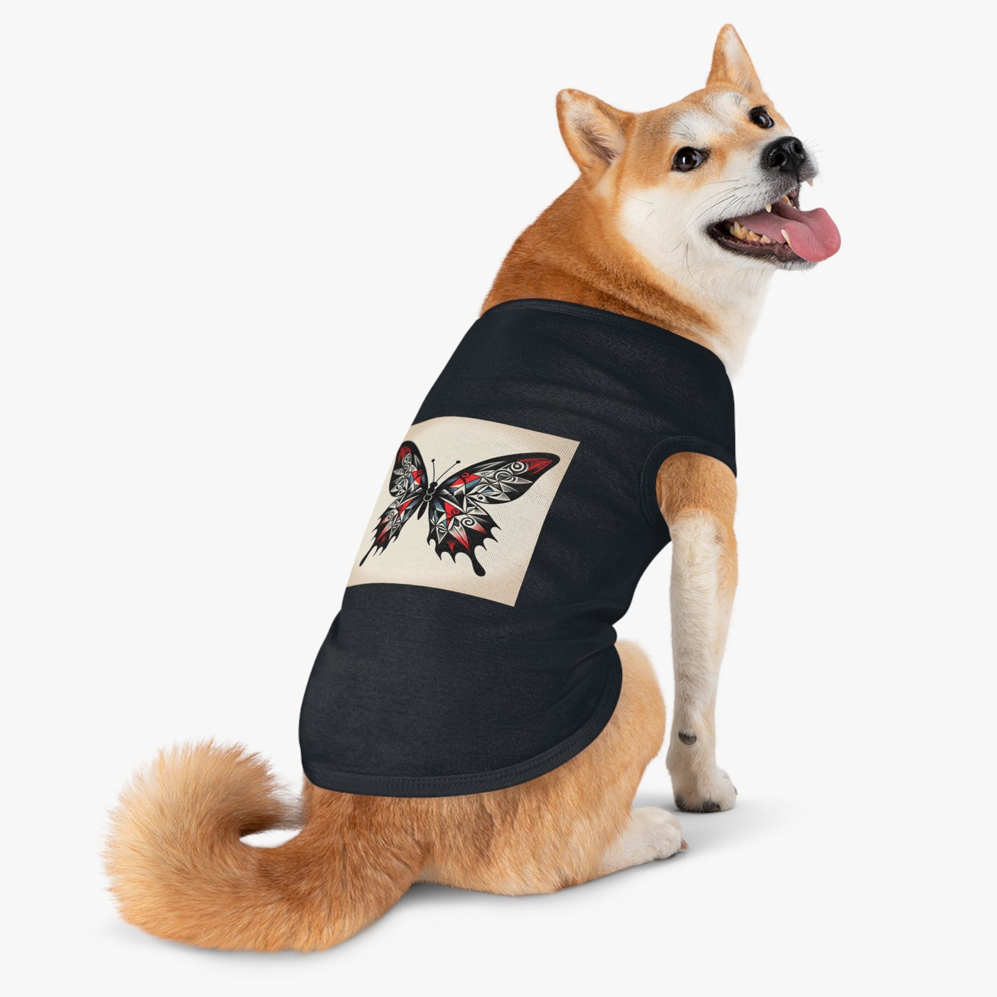 Butterfly Pet Tank Top, Summer Pet Apparel, Cute Dog Shirt, Stylish Cat Tank, Pet Gift for Warm Days, Pet Fashion