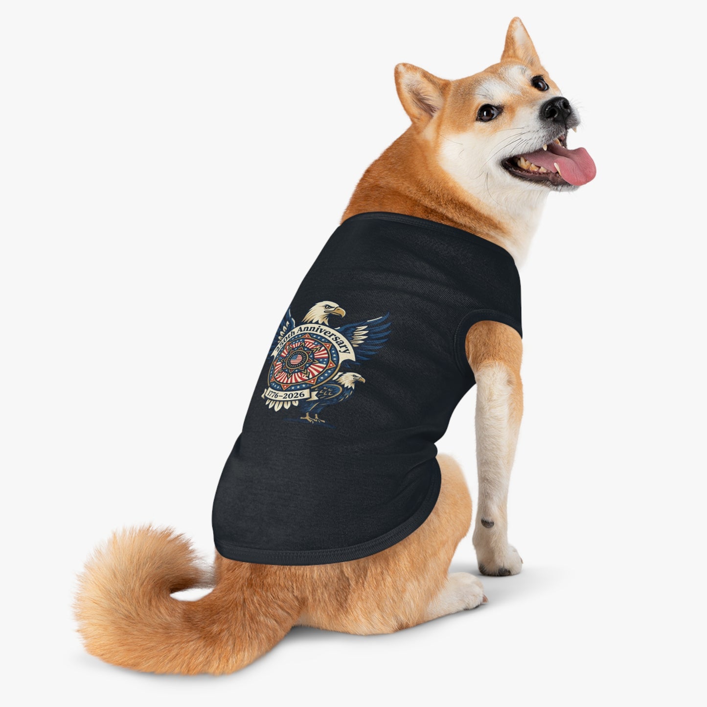 Patriotic 250th Anniversary Pet Tank Top — 1776–2026 Eagle Memorial