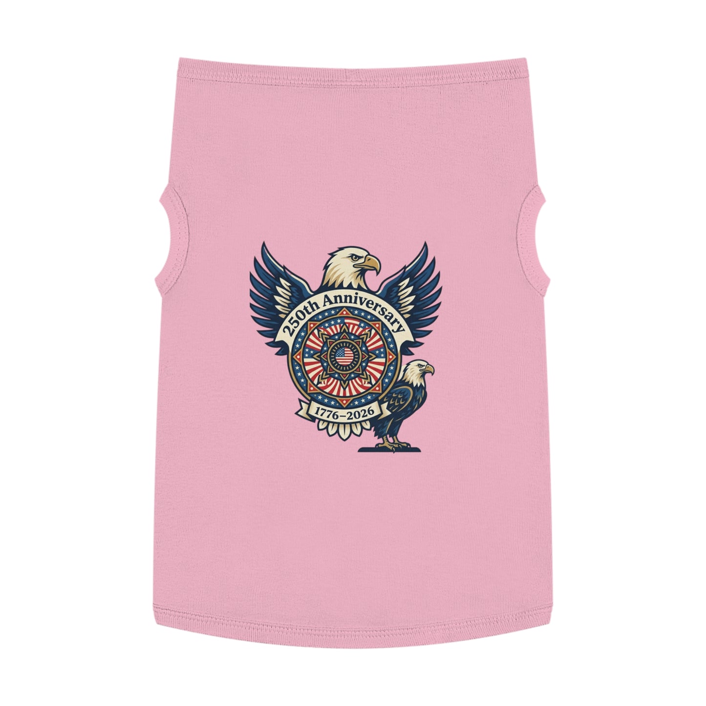 Patriotic 250th Anniversary Pet Tank Top — 1776–2026 Eagle Memorial