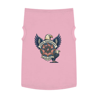 Patriotic 250th Anniversary Pet Tank Top — 1776–2026 Eagle Memorial