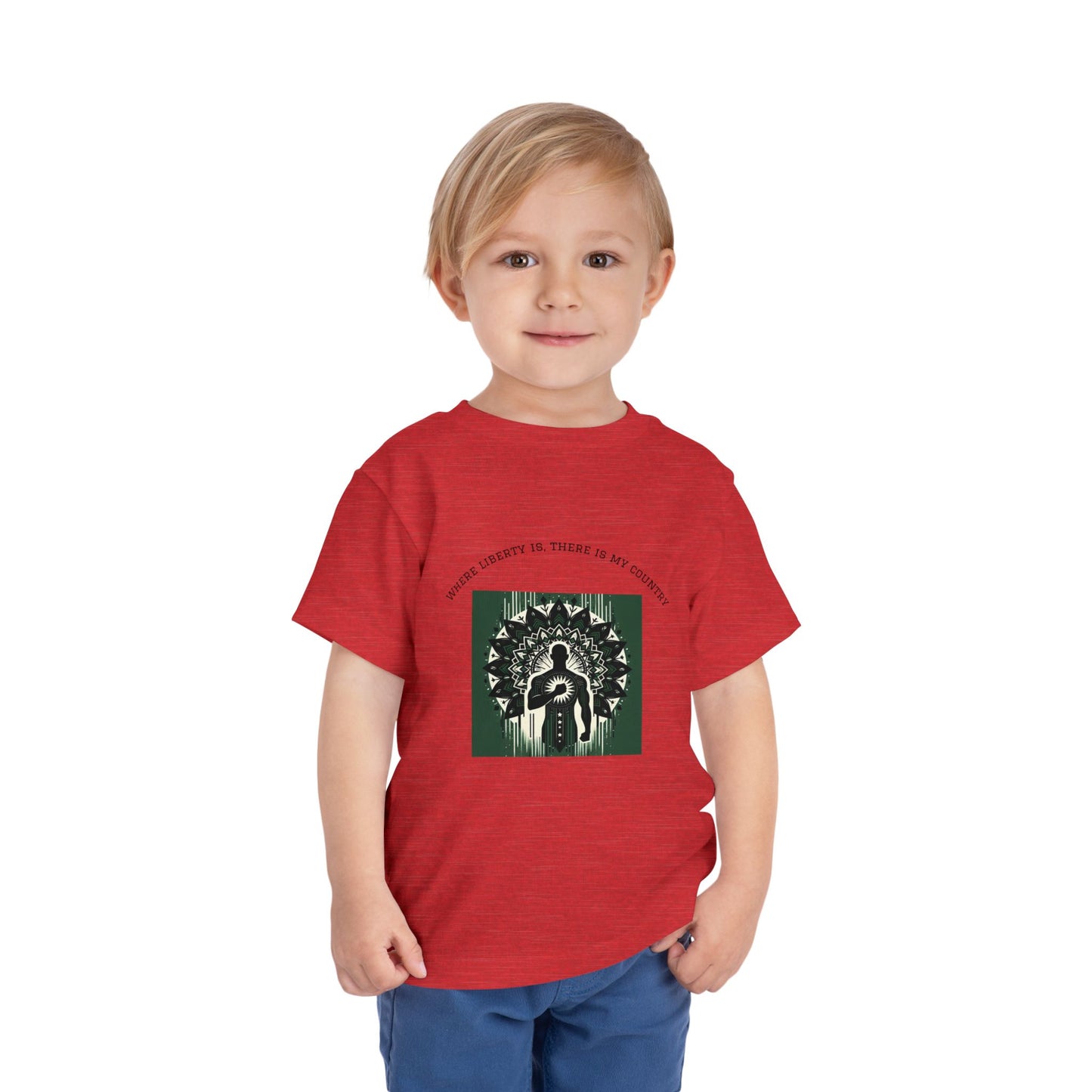 Patriotic Toddler Tee, Cute Kids Patriotic Shirt, Fun 4th of July Gift, Toddler Independence Day Shirt, Citizenship Tee