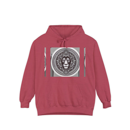 Monochrome Lion Design Hoodie, Cozy Unisex Hoodie, Gift for Him/Her, Stylish Casual Wear, Cool Streetwear