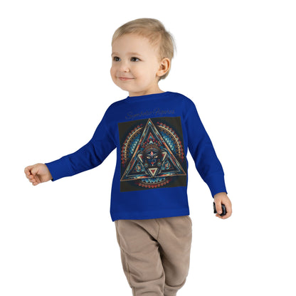 Colorful Toddler Long Sleeve Tee with Abstract Design, Perfect for Playdates, Birthdays, Everyday Wear, Gift for Kids, Cozy and Stylish