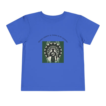 Patriotic Toddler Tee, Cute Kids Patriotic Shirt, Fun 4th of July Gift, Toddler Independence Day Shirt, Citizenship Tee