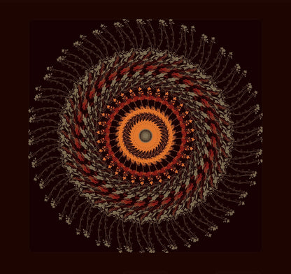 SE Celestial Harp- The **Celestial Harp Mandala** offers a melodious balance of elegance and grace. Let its celestial design harmonize your space, filling it with vibrations of clarity, serenity, and soul-fostering tranquility