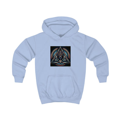 Kids Hoodie with Colorful Symbolic Design, Cozy Pullover for Boys & Girls, Perfect Birthday Gift, Everyday Wear, Unique Artwork