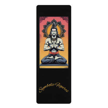 Vibrant Rubber Yoga Mat with Mandala Design, Perfect for Home Workouts, Fitness Gifts, Mindfulness, Yoga Studios, Meditation