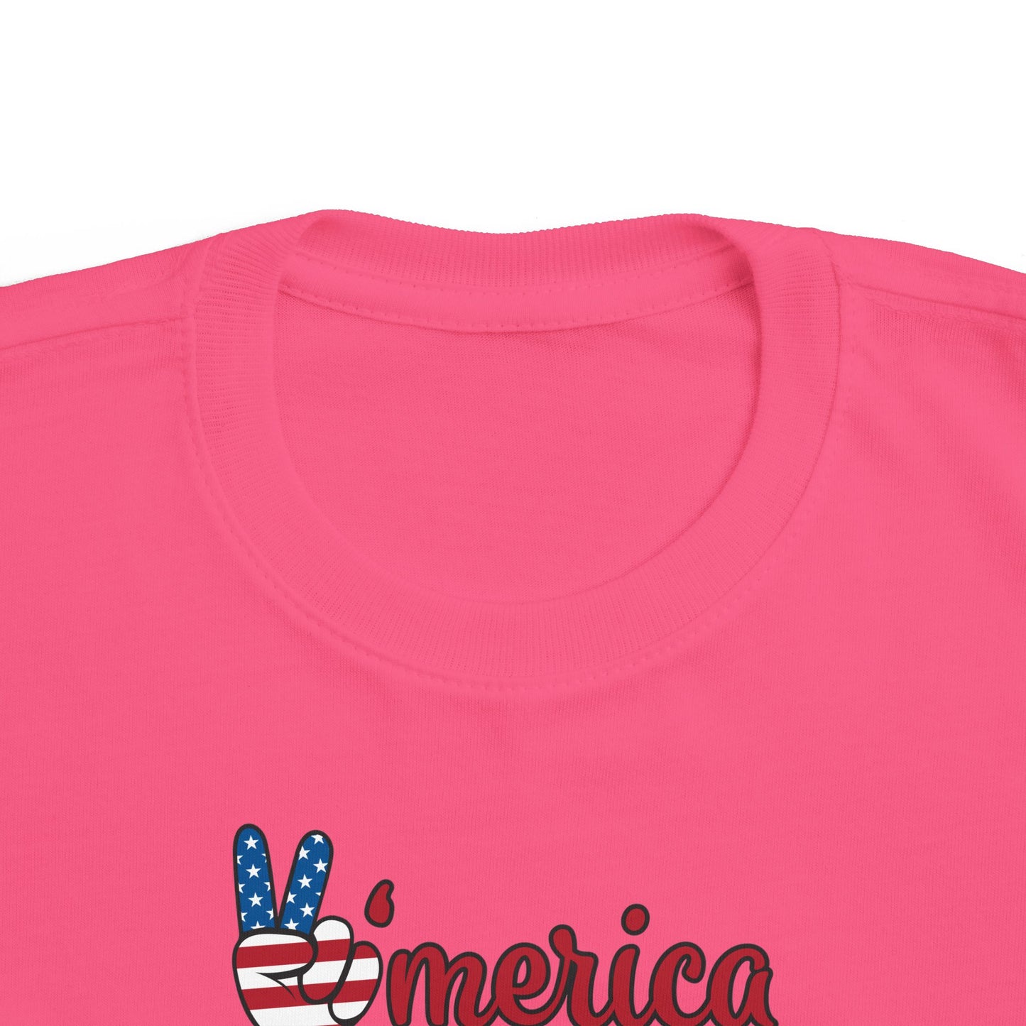 'Merica Bison Toddler Tee — Patriotic 4th of July Baby Shirt