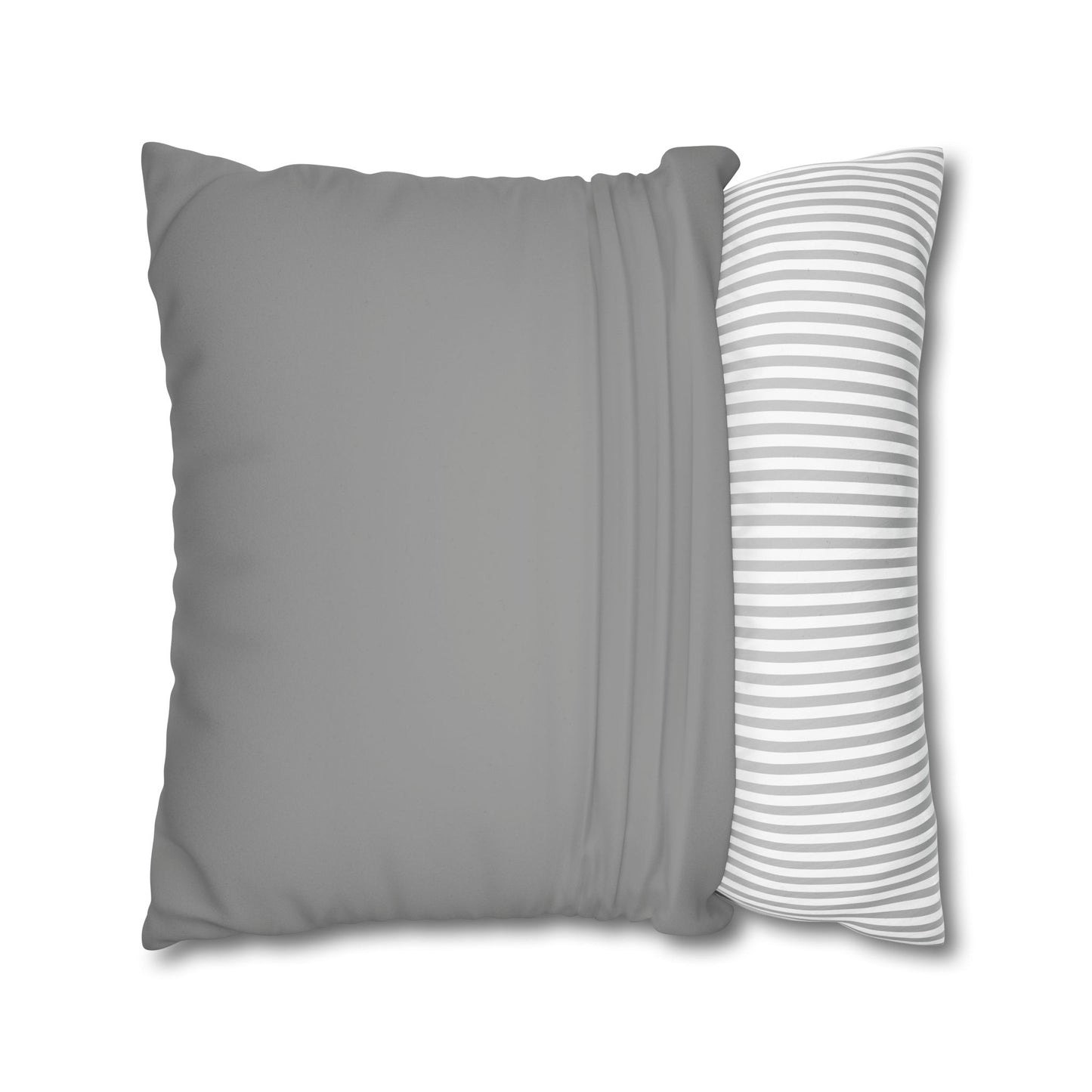 Romantic Faux Suede Square Pillowcase - Heart Design for Cozy Decor