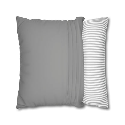 Romantic Faux Suede Square Pillowcase - Heart Design for Cozy Decor