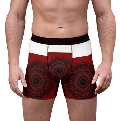 Stylish Men's Boxer Briefs with Intricate Mandala Print, Comfort Fit Underwear, Unique Gift for Him, Activewear Essentials, Everyday Comfort