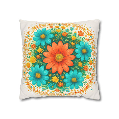 Bohemian Mandala Pillowcase, Home Decor for Meditation, Yoga Gift, Couch Accessory, Cozy Atmosphere, Zen Living Room