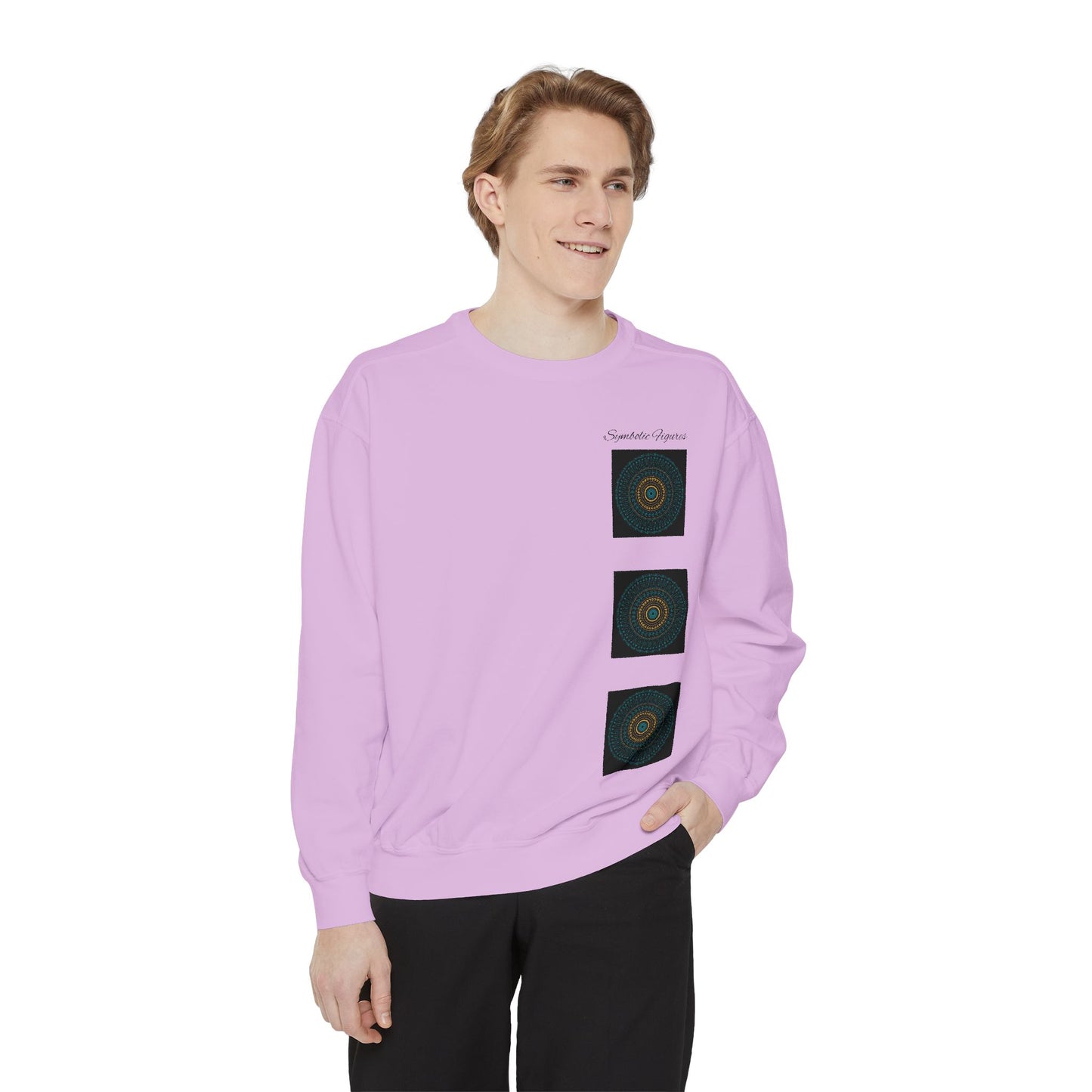 Boho Art Sweatshirt - Unisex Garment-Dyed, Comfortable, Perfect for Cozy Days, Gift for Friends, Casual Wear, Art Lover's Essential