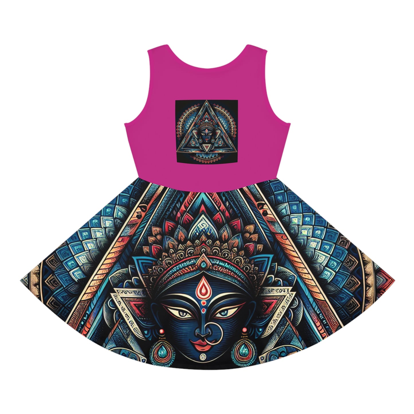 Bohemian Girls' Sleeveless Sundress, Summer Dress, Festival Wear, Vacation Outfit, Casual Sunshine Dress, Gifts for Daughters