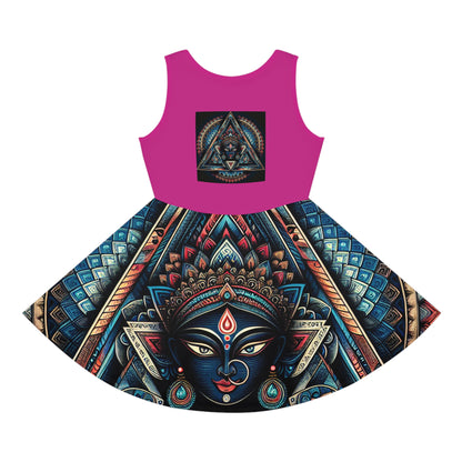 Bohemian Girls' Sleeveless Sundress, Summer Dress, Festival Wear, Vacation Outfit, Casual Sunshine Dress, Gifts for Daughters