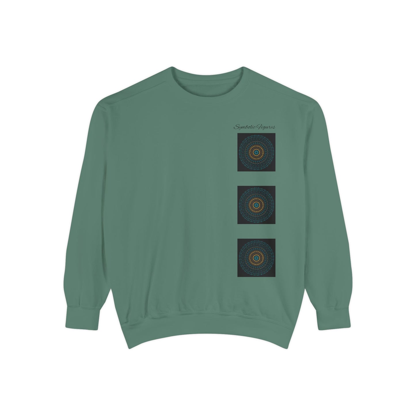 Boho Art Sweatshirt - Unisex Garment-Dyed, Comfortable, Perfect for Cozy Days, Gift for Friends, Casual Wear, Art Lover's Essential