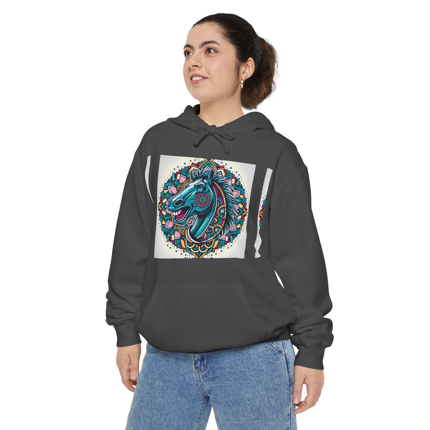 Mustang Design Hoodie, Cozy Unisex Hoodie, Gift for Him/Her, Stylish Casual Wear, Cool Streetwear