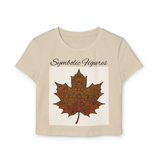 Autumn Vibes Women's Baby Tee, Cute Fall Shirt, Seasonal Casual Wear, Perfect for Thanksgiving, Gift for Nature Lovers