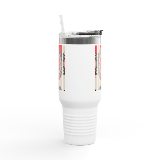 Stylish Insulated Travel Mug, 40oz - Perfect for Outdoor Adventures, Office Use, Gifts & Celebrations, Fun Art Design