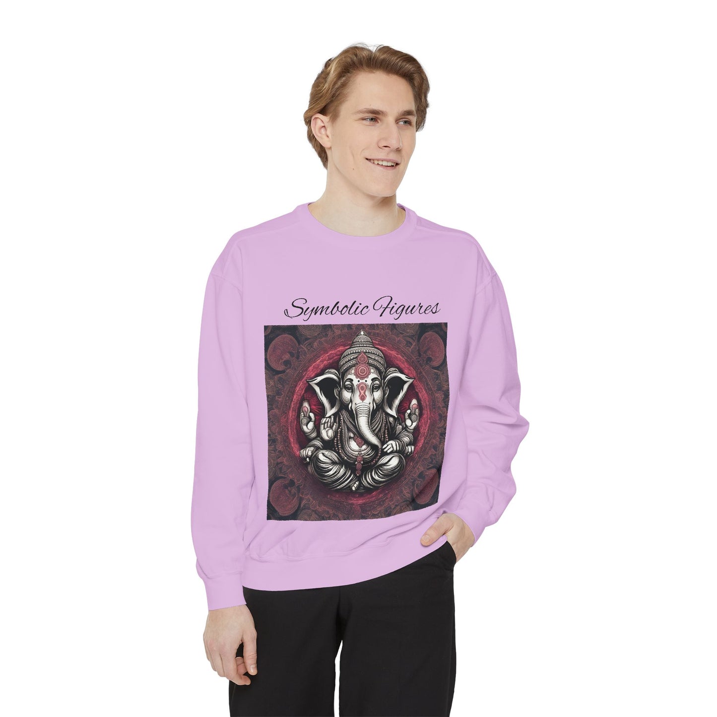Bohemian-Inspired Unisex Sweatshirt, Trendy Casual Wear, Comfortable Gift, Fashion Layering Piece, Art-Inspired Clothing