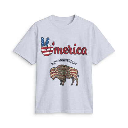 America 250th Anniversary Bison T-Shirt – Patriotic USA Celebration Tee