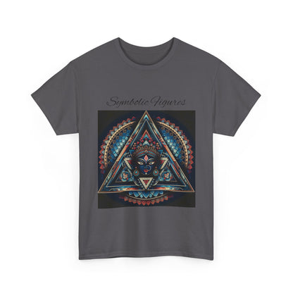 Symbiotic Figures Graphic Tee, Unisex Cotton T-Shirt, Psychedelic Art Shirt, Bohemian Style Tee, Mindful Wear, Festival Clothing